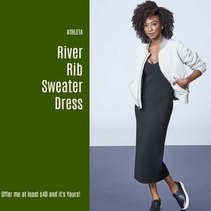 Nwt Athleta River Rib Sweater Dress 